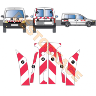Rot-weißes Markierungskit für Opel Combo 2002-2011 Klasse A Rot-weißes Markierungskit für Opel Combo 2002-2011 Klasse A