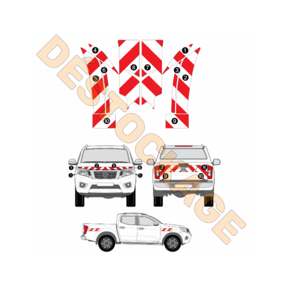 Kit de balisage Mercedes Vito Kit de balisage Mercedes Vito
