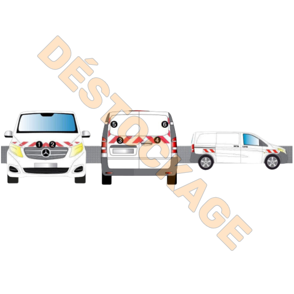 Kit de balisage Mercedes Vito Kit de balisage Mercedes Vito