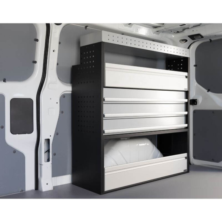 Aménagement PROVAN (gauche ou droite) avec tiroirs pour Citroen Jumpy 2016+ (photo générique)