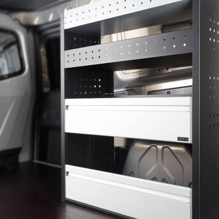 Aménagement PROVAN L830mm (gauche ou droite) pour Renault Kangoo 2007-2021 (photo générique)