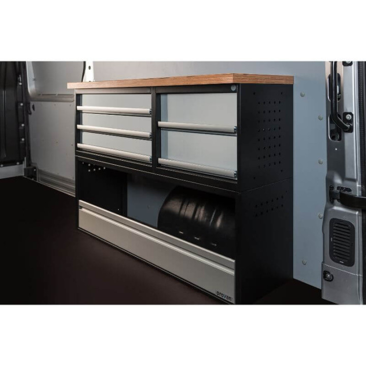 Aménagement PROVAN (gauche ou droite) pour Peugeot Boxer 2006+ (photo générique) - vue de côté