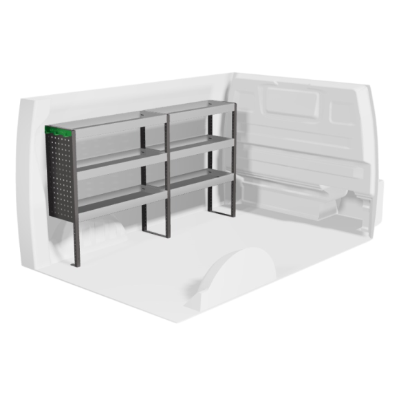 Aménagement pour Citroen Jumpy 2016+ (gauche) vue de face Aménagement pour Citroen Jumpy 2016+ (gauche) vue de face