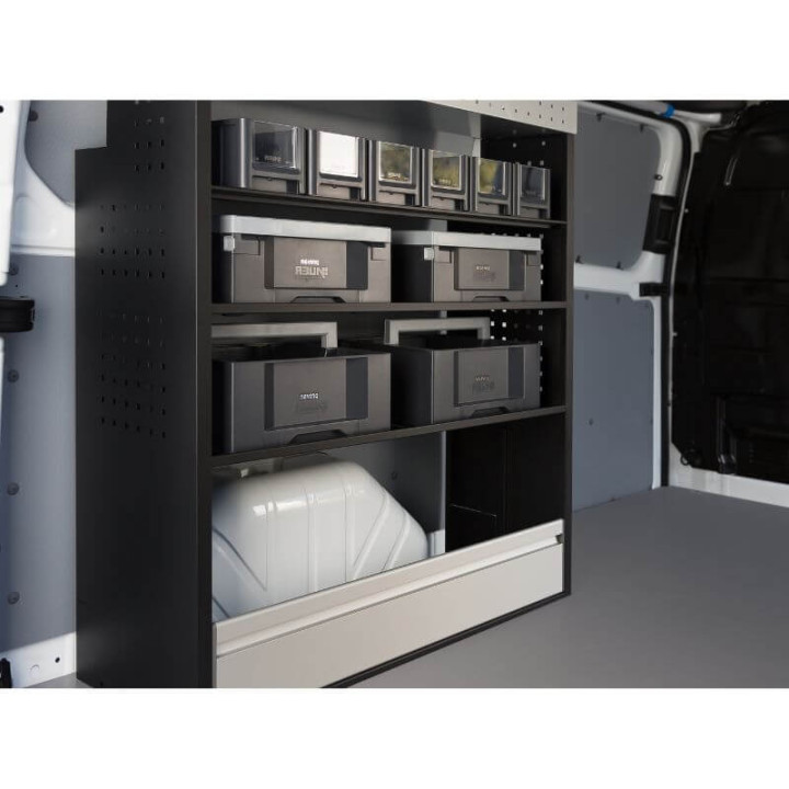 Aménagement PROVAN (gauche ou droite) avec mallettes pour Volkswagen T6/T6.1 2015-2025 (photo générique)
