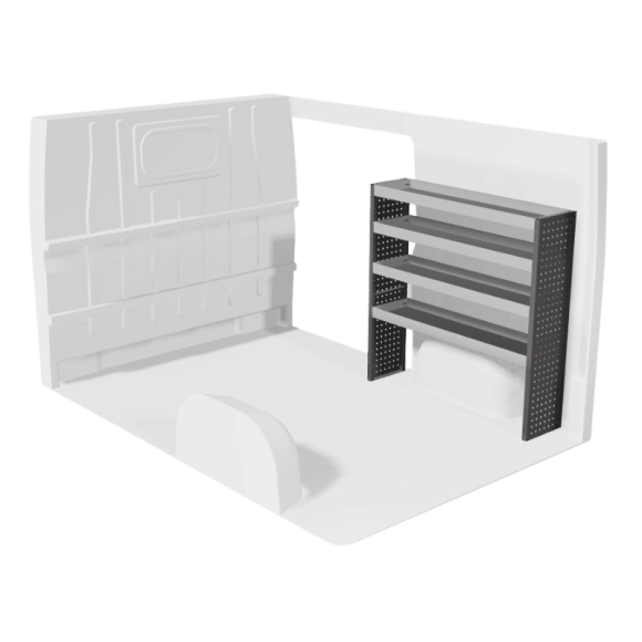 Aménagement pour Renault Master 2024+ droit vue de face Aménagement pour Renault Master 2024+ droit vue de face