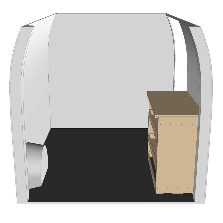 Étagère métal Renault Master 2010-2024 L1110mm|droite