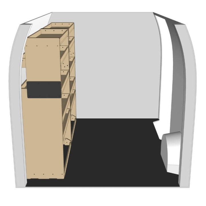 Étagère métal Renault Master 2010-2024 L1110mm|droite