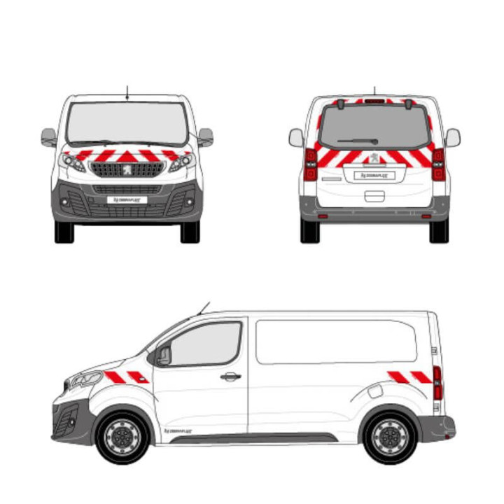 Markierungsset - Peugeot Expert mit Heckklappe