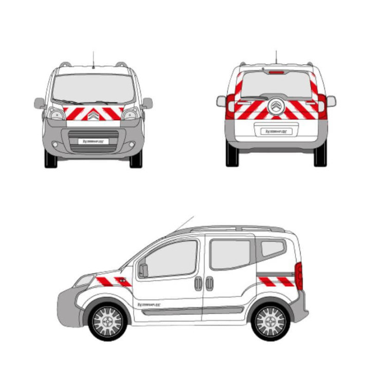 Markierungsset - Citroen Nemo mit Heckklappe