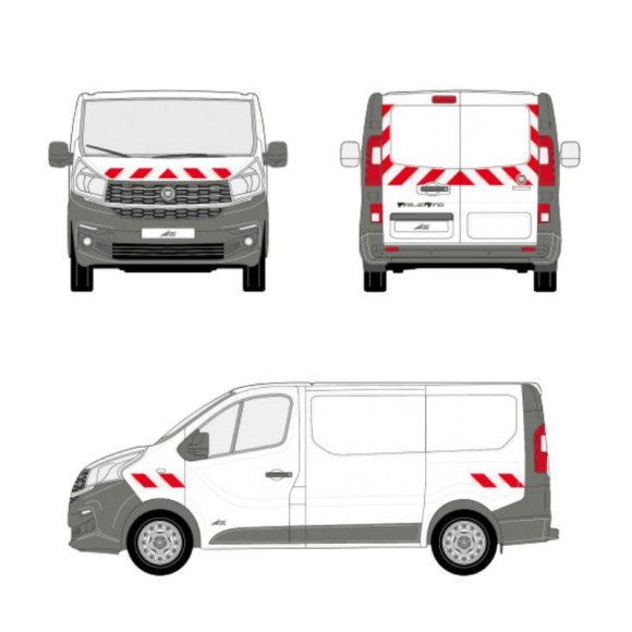 Markierungskit - Fiat Talento mit Flügeltüren Markierungskit - Fiat Talento mit Flügeltüren