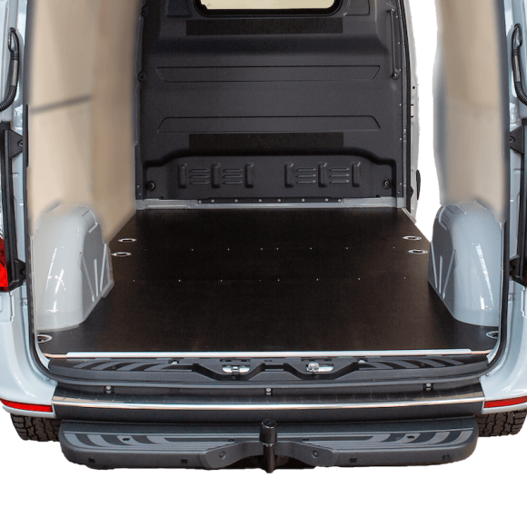 Rutschfester Holzboden für Mercedes Sprinter III 2018+ mit Schwellerleisten und Abschlussschalen