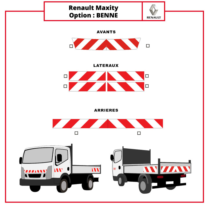 Markierungsset für Renault Maxity Kipper