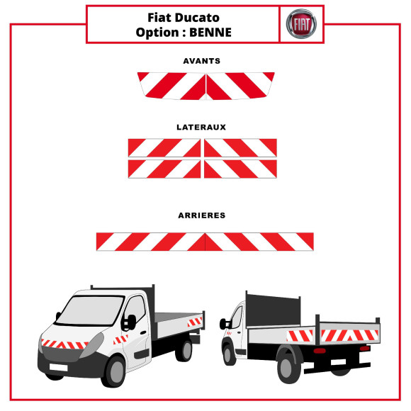Kit de balisage Fiat Ducato Benne Kit de balisage Fiat Ducato Benne