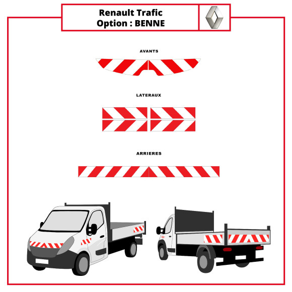 Markierungskit - Renault Trafic Kipper Markierungskit - Renault Trafic Kipper