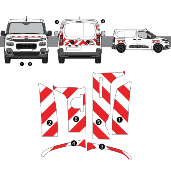 Kit de balisage Peugeot Partner Kit de balisage Peugeot Partner