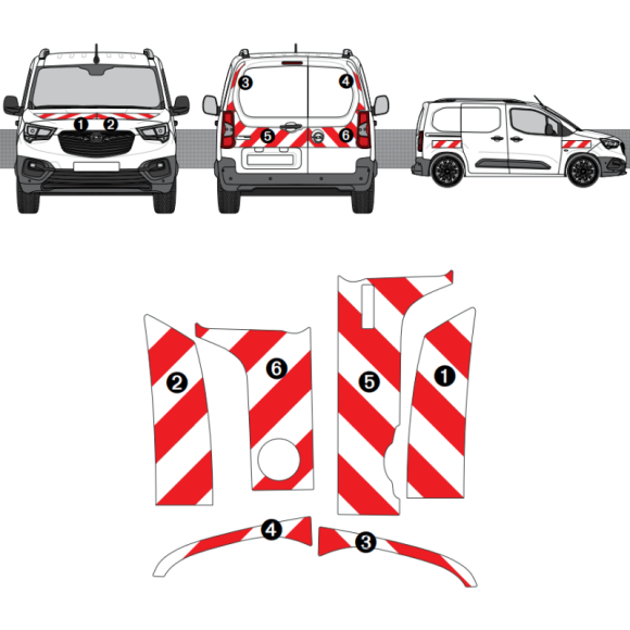 Kit de balisage Peugeot Partner Kit de balisage Peugeot Partner