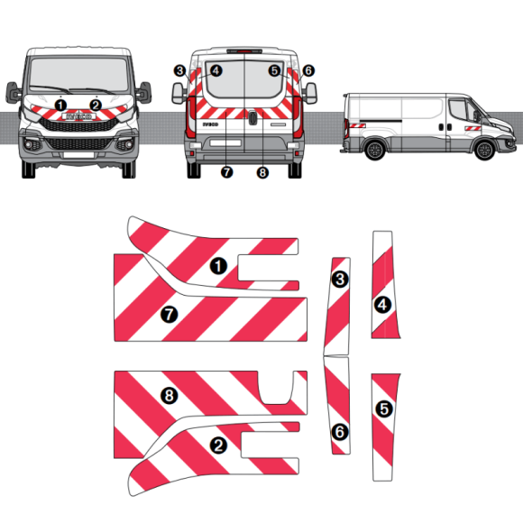 Kit de balisage Iveco Daily Kit de balisage Iveco Daily