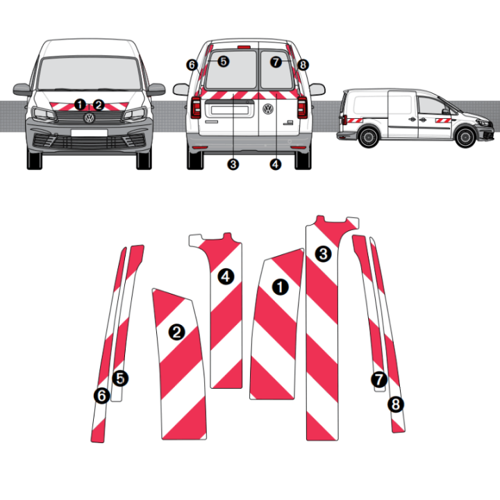 Kit de balisage Volkswagen Caddy