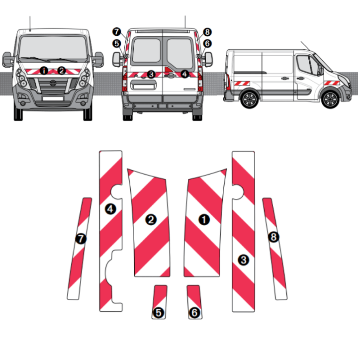 Kit de balisage Nissan NV400