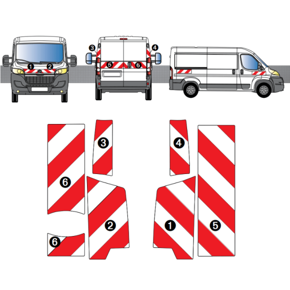 Kit de balisage Peugeot Boxer Kit de balisage Peugeot Boxer