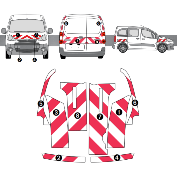 Kit de balisage Peugeot Partner
