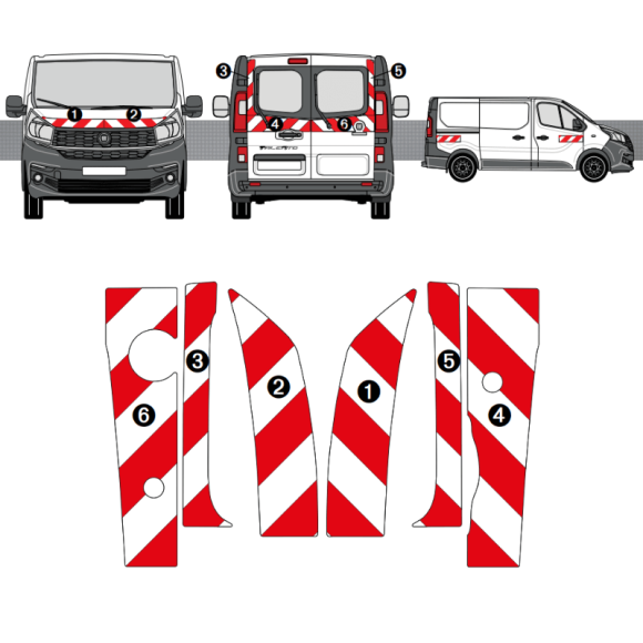 Kit de balisage Fiat Talento Kit de balisage Fiat Talento