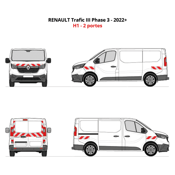 RENAULT Trafic III Phase 3 - G5 - 2022- H1 - 2 portes RENAULT Trafic III Phase 3 - G5 - 2022- H1 - 2 portes