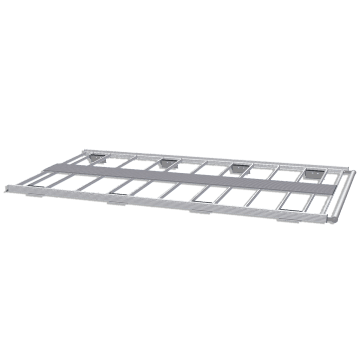 Galerie aluminium pour Iveco Daily. Galerie plate idéale pour parkings