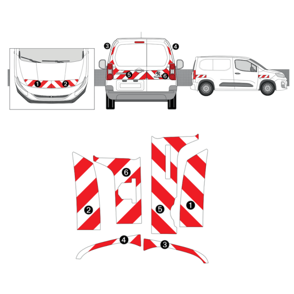 Kit de balisage Peugeot Partner Kit de balisage Peugeot Partner