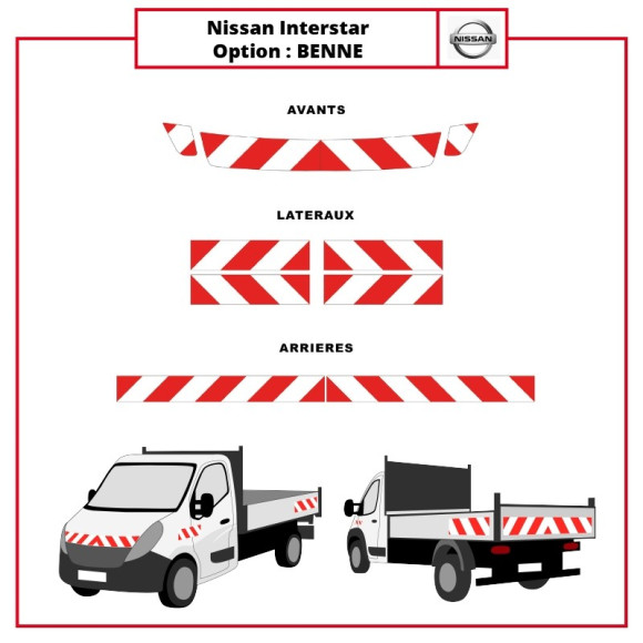 Kit de balisage - Nissan Insterstar Benne Kit de balisage - Nissan Insterstar Benne