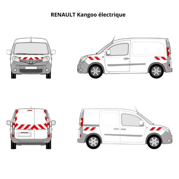 Kit de balisage - Renault Kangoo électrique Kit de balisage - Renault Kangoo électrique