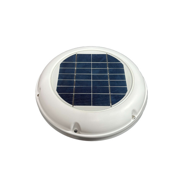 Solarbetriebener Dachentlüfter - Draufsicht